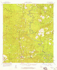 Pollock Louisiana Historical topographic map, 1:62500 scale, 15 X 15 Minute, Year 1958