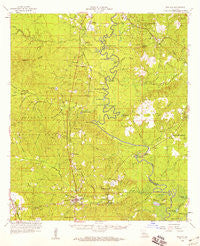 Pollock Louisiana Historical topographic map, 1:62500 scale, 15 X 15 Minute, Year 1958