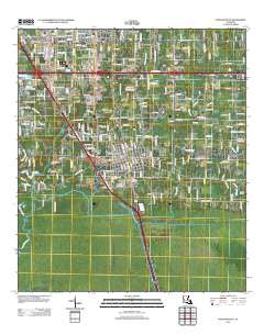 Ponchatoula Louisiana Historical topographic map, 1:24000 scale, 7.5 X 7.5 Minute, Year 2012
