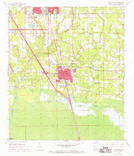 Ponchatoula Louisiana Historical topographic map, 1:24000 scale, 7.5 X 7.5 Minute, Year 1968
