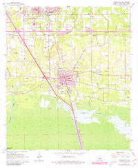 Ponchatoula Louisiana Historical topographic map, 1:24000 scale, 7.5 X 7.5 Minute, Year 1968