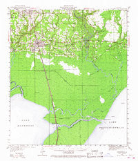 Ponchatoula Louisiana Historical topographic map, 1:62500 scale, 15 X 15 Minute, Year 1951