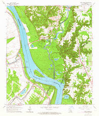 Port Hudson Louisiana Historical topographic map, 1:24000 scale, 7.5 X 7.5 Minute, Year 1963