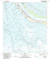 Port Sulphur Louisiana Historical topographic map, 1:24000 scale, 7.5 X 7.5 Minute, Year 1993