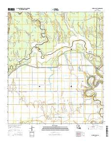 Powell Point Louisiana Current topographic map, 1:24000 scale, 7.5 X 7.5 Minute, Year 2015