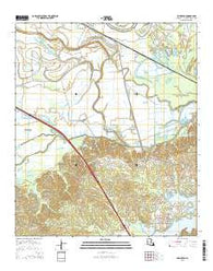 Powhatan Louisiana Current topographic map, 1:24000 scale, 7.5 X 7.5 Minute, Year 2015