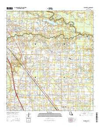 Prairieville Louisiana Current topographic map, 1:24000 scale, 7.5 X 7.5 Minute, Year 2015