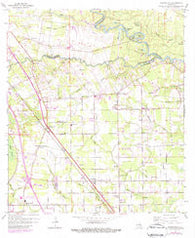 Prairieville Louisiana Historical topographic map, 1:24000 scale, 7.5 X 7.5 Minute, Year 1963