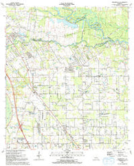 Prairieville Louisiana Historical topographic map, 1:24000 scale, 7.5 X 7.5 Minute, Year 1991