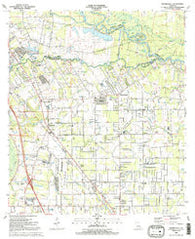 Prairieville Louisiana Historical topographic map, 1:24000 scale, 7.5 X 7.5 Minute, Year 1991