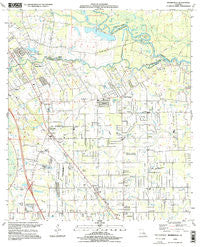 Prairieville Louisiana Historical topographic map, 1:24000 scale, 7.5 X 7.5 Minute, Year 1995