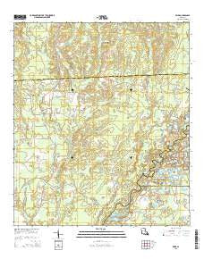 Pride Louisiana Current topographic map, 1:24000 scale, 7.5 X 7.5 Minute, Year 2015