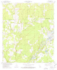 Pride Louisiana Historical topographic map, 1:24000 scale, 7.5 X 7.5 Minute, Year 1980