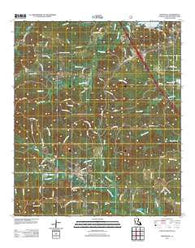 Provencal Louisiana Historical topographic map, 1:24000 scale, 7.5 X 7.5 Minute, Year 2012