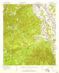 Provencal Louisiana Historical topographic map, 1:62500 scale, 15 X 15 Minute, Year 1957