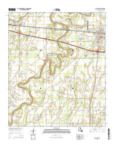 Rayville Louisiana Current topographic map, 1:24000 scale, 7.5 X 7.5 Minute, Year 2015