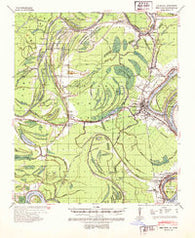 Red Gum Louisiana Historical topographic map, 1:62500 scale, 15 X 15 Minute, Year 1939