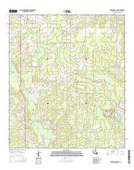 Redhead Branch Louisiana Current topographic map, 1:24000 scale, 7.5 X 7.5 Minute, Year 2015