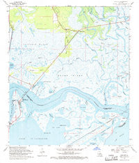 Rigolets Louisiana Historical topographic map, 1:24000 scale, 7.5 X 7.5 Minute, Year 1968