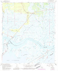 Rigolets Louisiana Historical topographic map, 1:24000 scale, 7.5 X 7.5 Minute, Year 1968