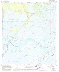 Rigolets Louisiana Historical topographic map, 1:24000 scale, 7.5 X 7.5 Minute, Year 1968