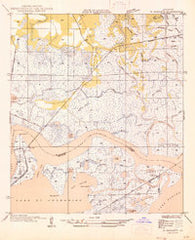 Rigolets Louisiana Historical topographic map, 1:31680 scale, 7.5 X 7.5 Minute, Year 1946