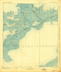 Rigolets Louisiana Historical topographic map, 1:62500 scale, 15 X 15 Minute, Year 1893