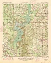Ringgold Louisiana Historical topographic map, 1:62500 scale, 15 X 15 Minute, Year 1947