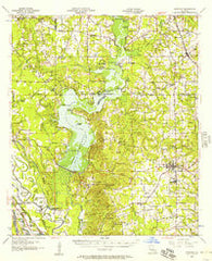 Ringgold Louisiana Historical topographic map, 1:62500 scale, 15 X 15 Minute, Year 1956
