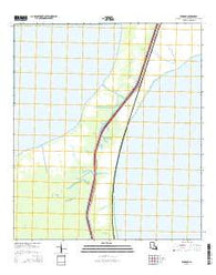 Ruddock Louisiana Current topographic map, 1:24000 scale, 7.5 X 7.5 Minute, Year 2015