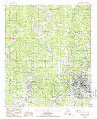 Ruston West Louisiana Historical topographic map, 1:24000 scale, 7.5 X 7.5 Minute, Year 1985