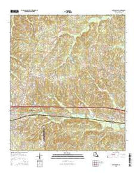 Ruston East Louisiana Current topographic map, 1:24000 scale, 7.5 X 7.5 Minute, Year 2015