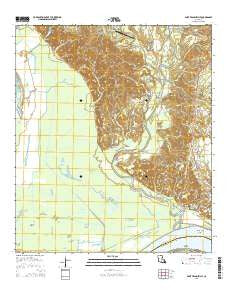 Saint Francisville Louisiana Current topographic map, 1:24000 scale, 7.5 X 7.5 Minute, Year 2015