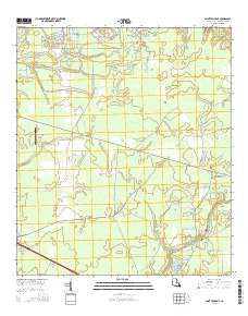 Saint Tammany Louisiana Current topographic map, 1:24000 scale, 7.5 X 7.5 Minute, Year 2015