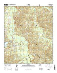 Saline Louisiana Current topographic map, 1:24000 scale, 7.5 X 7.5 Minute, Year 2015