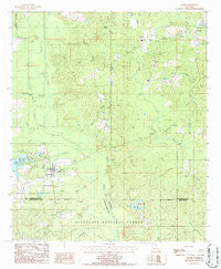 Saline Louisiana Historical topographic map, 1:24000 scale, 7.5 X 7.5 Minute, Year 1986