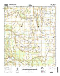 Saranac Louisiana Current topographic map, 1:24000 scale, 7.5 X 7.5 Minute, Year 2015