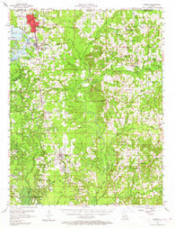 Sarepta Louisiana Historical topographic map, 1:62500 scale, 15 X 15 Minute, Year 1956