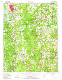 Sarepta Louisiana Historical topographic map, 1:62500 scale, 15 X 15 Minute, Year 1956