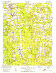 Sarepta Louisiana Historical topographic map, 1:62500 scale, 15 X 15 Minute, Year 1956
