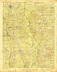 Sarepta Louisiana Historical topographic map, 1:62500 scale, 15 X 15 Minute, Year 1924