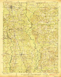 Sarepta Louisiana Historical topographic map, 1:62500 scale, 15 X 15 Minute, Year 1924