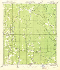 Satsuma Louisiana Historical topographic map, 1:31680 scale, 7.5 X 7.5 Minute, Year 1942