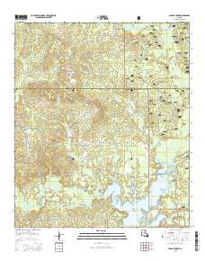 Savage Creek Louisiana Current topographic map, 1:24000 scale, 7.5 X 7.5 Minute, Year 2015