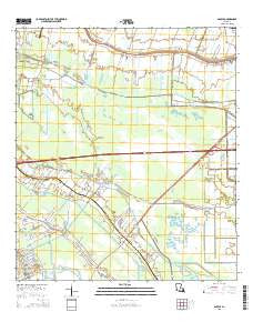 Savoie Louisiana Current topographic map, 1:24000 scale, 7.5 X 7.5 Minute, Year 2015