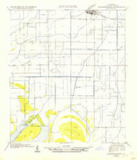 Schooner Bayou NE Louisiana Historical topographic map, 1:31680 scale, 7.5 X 7.5 Minute, Year 1954