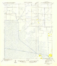 Schooner Bayou NW Louisiana Historical topographic map, 1:31680 scale, 7.5 X 7.5 Minute, Year 1954