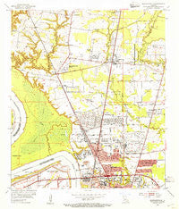Scotlandville Louisiana Historical topographic map, 1:24000 scale, 7.5 X 7.5 Minute, Year 1954