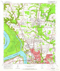 Scotlandville Louisiana Historical topographic map, 1:24000 scale, 7.5 X 7.5 Minute, Year 1963