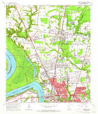 Scotlandville Louisiana Historical topographic map, 1:24000 scale, 7.5 X 7.5 Minute, Year 1963